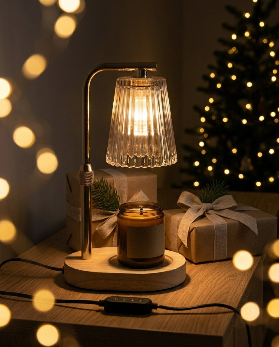 Verre ambré de la lampe Heure Brune
